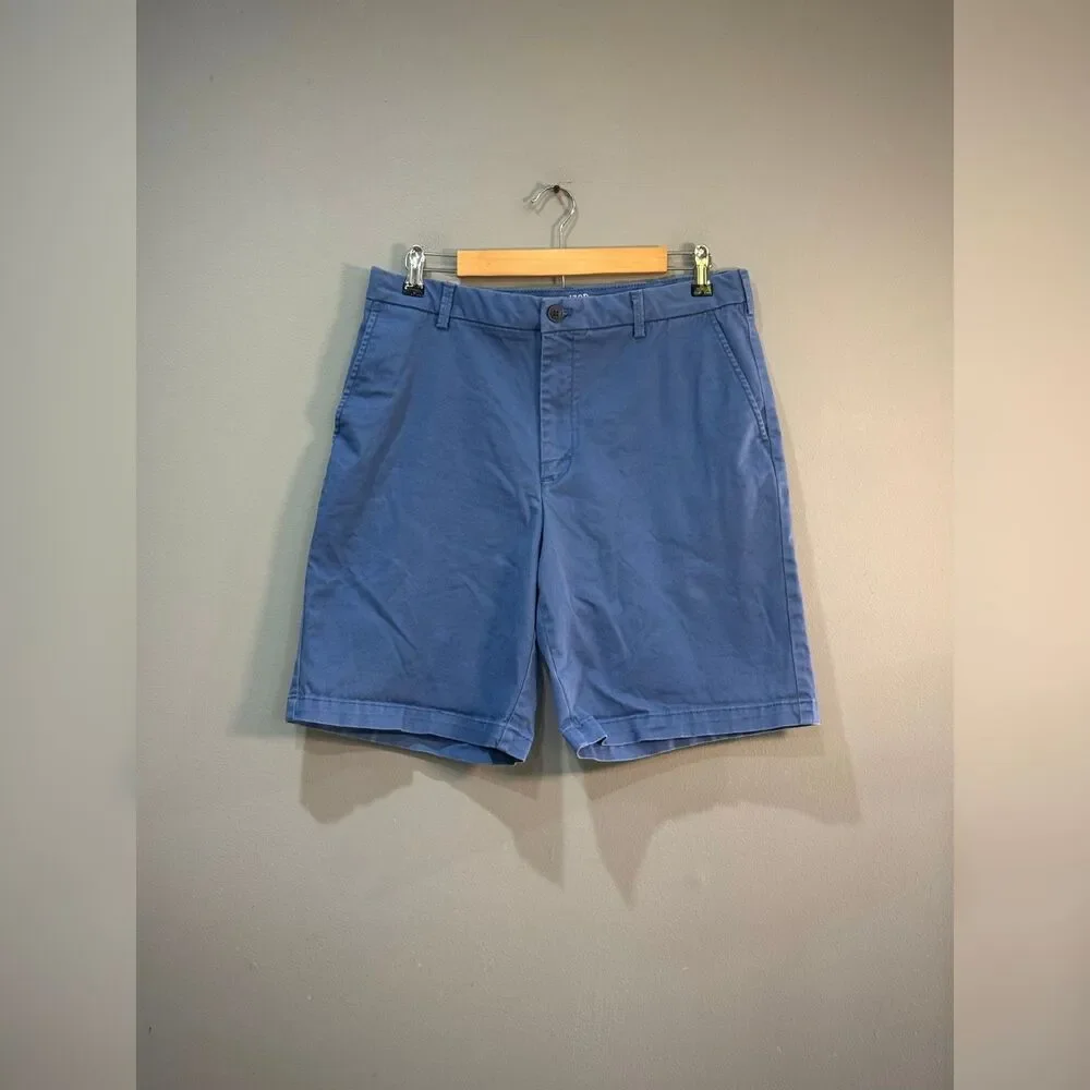 Men's Blue Izod Saltwater Stretch Cotton Shorts Size 32 EUC
